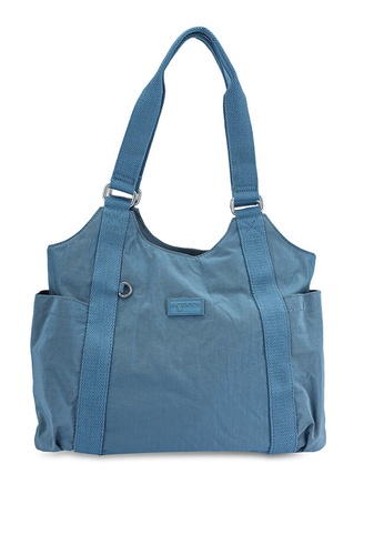 BAGSTATION blue Crinkled Nylon Shoulder Bag FE27BAC4F1E631GS_1