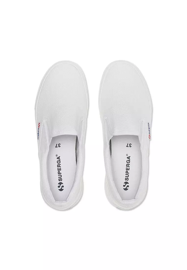 Buy Superga 2740 Platform Slip On White Sneakers 2024 Online