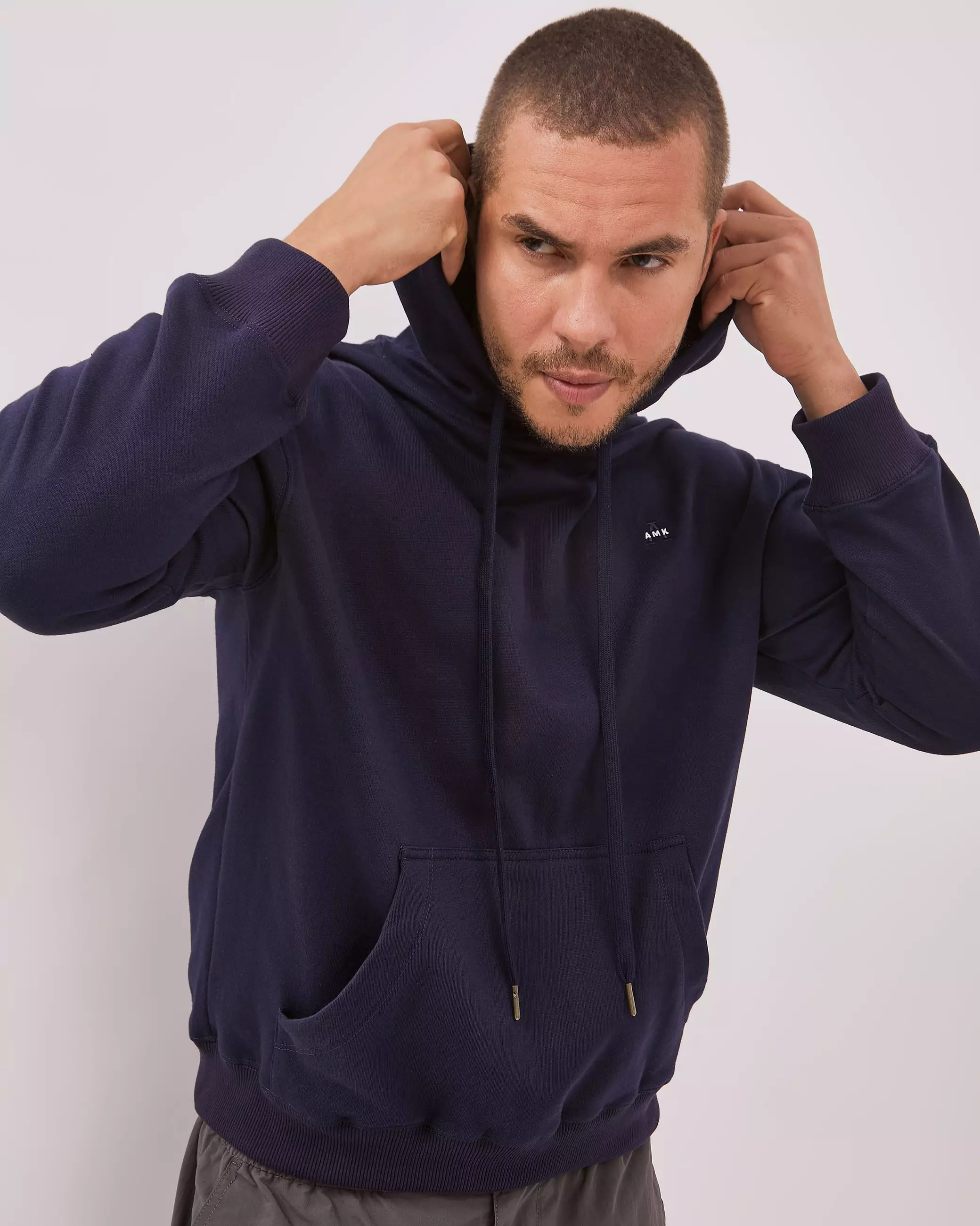 AMK Hoodie Panjang Pria JC Rayder L/S Navy