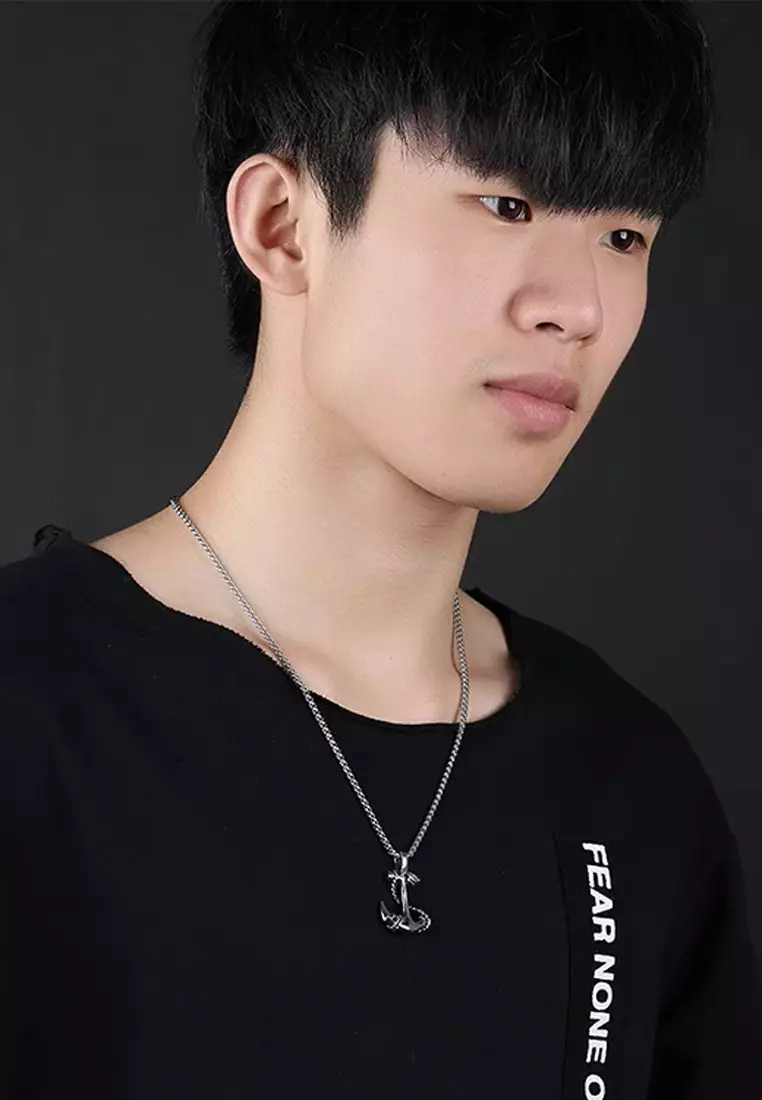 Buy Trendyshop Men s Anchor Necklace 2024 Online ZALORA Singapore