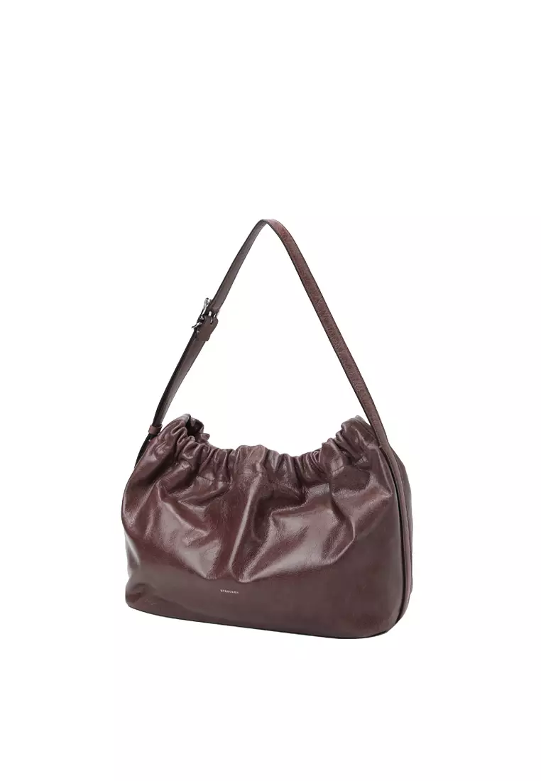 SCRUNCHIE Shoulder Bag - Raisin