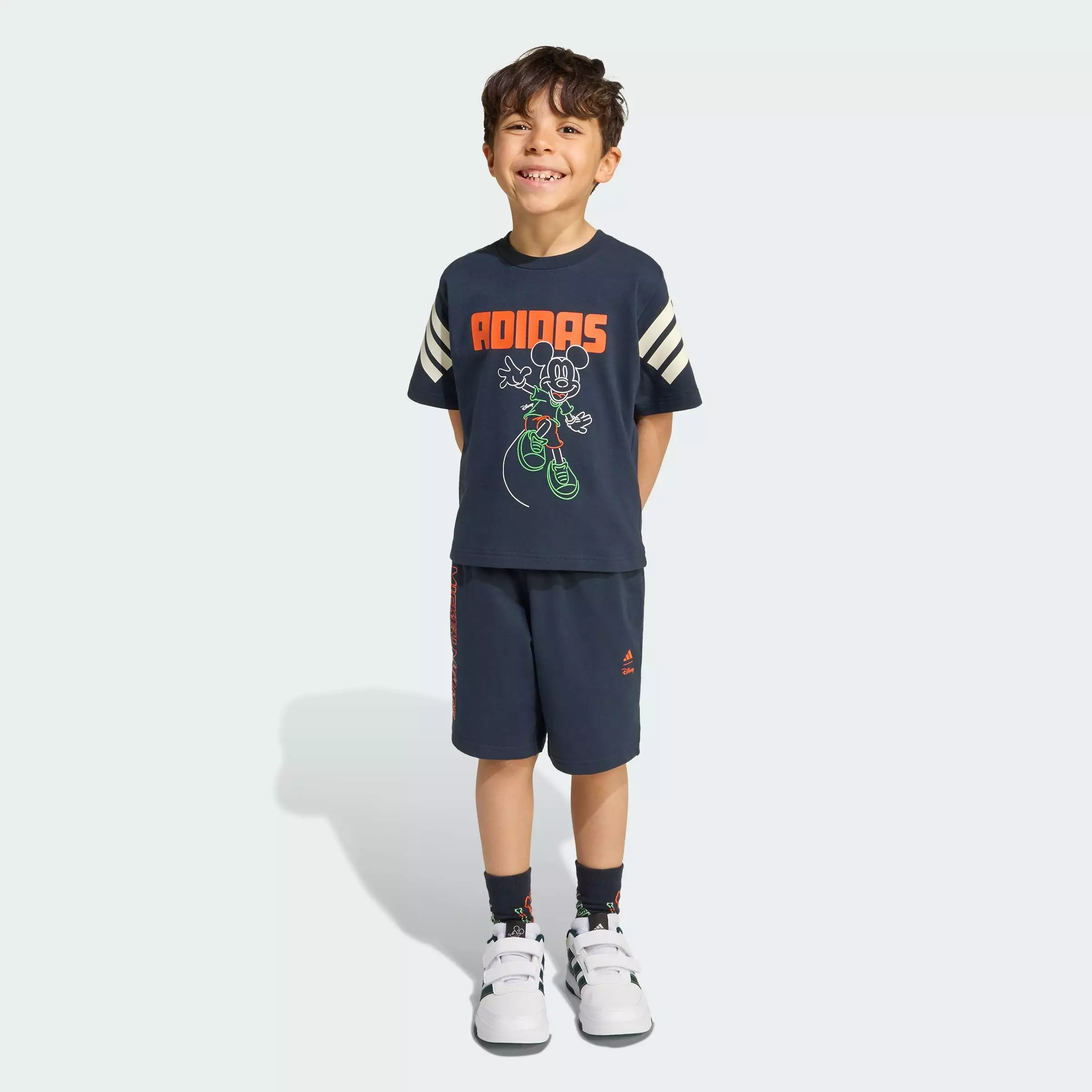 Lifestyle Disney Mickey Mouse Tee Set Kids Unisex Blue JL9186