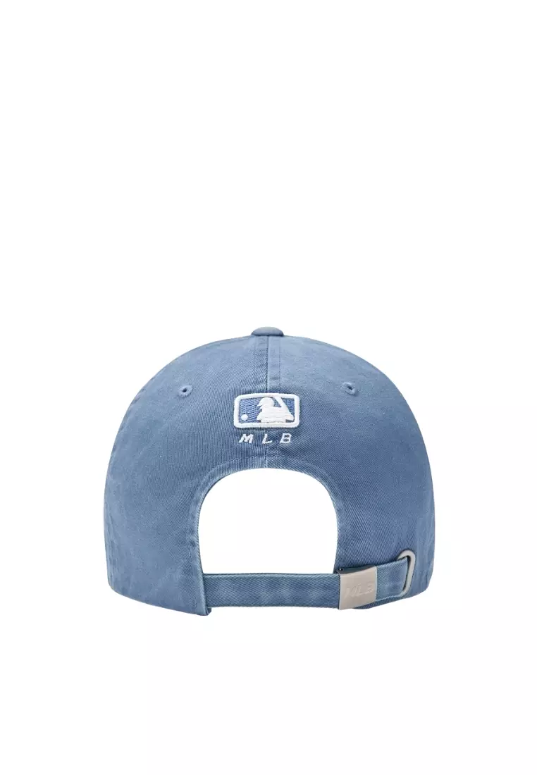 Varsity Vintage Tone Tone Cursive Unstructured Ball Cap - LA Blue