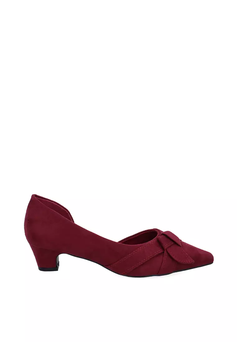 Discount on Carlo Rino  shoes - SKU: Maroon Astoria Pointed-Toe Flats