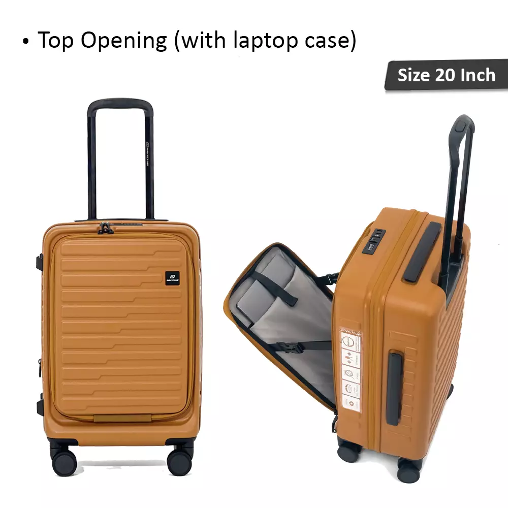 Navy Club Iconic Koper Hardcase - Koper PC 4 Roda Putar TSA Lock - Size 20/29 Inch Free Cover Koper