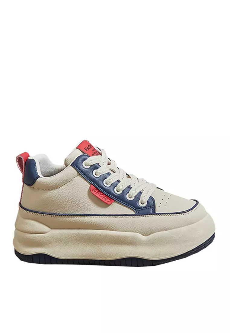 Discount on Twenty Eight Shoes  shoes - SKU: VANSA Fashion Color Block Platform Casual Shoes VPW-TXW710