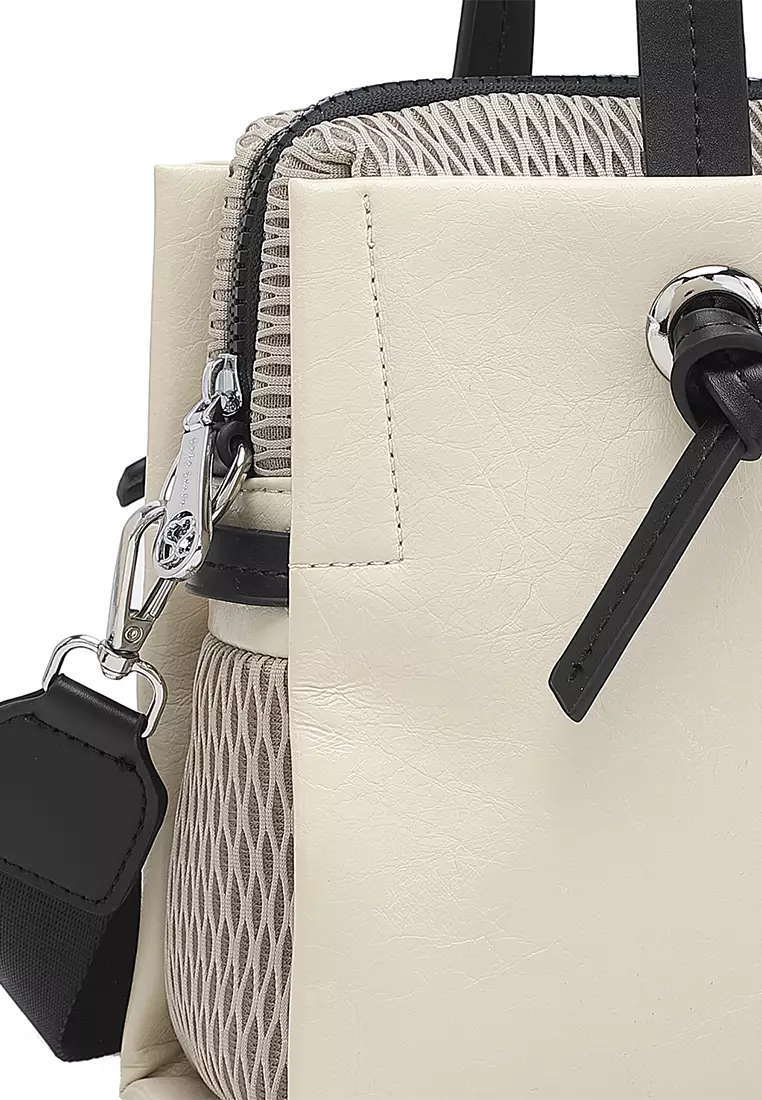 Women's Top Handle Bag / Sling Bag / Crossbody Bag - Beige
