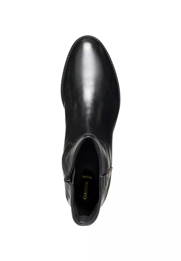 GEOX Ladies Felicity Low heel Ankle Boots - Black D56G1A-00043-C9999F5