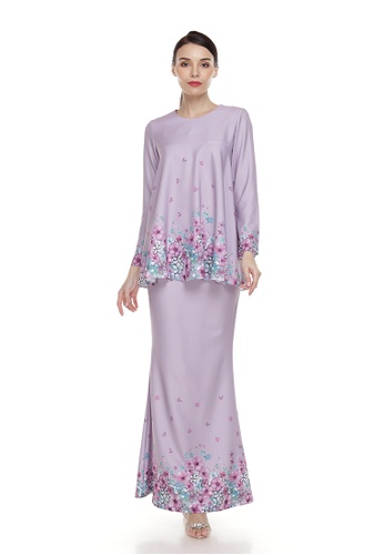 Rania Adeeba Kurung Elena Purple from rania adeeba in Purple