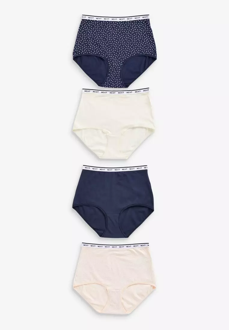 NEXT Cotton Rich Knickers 4 Pack 2024, Buy NEXT Online