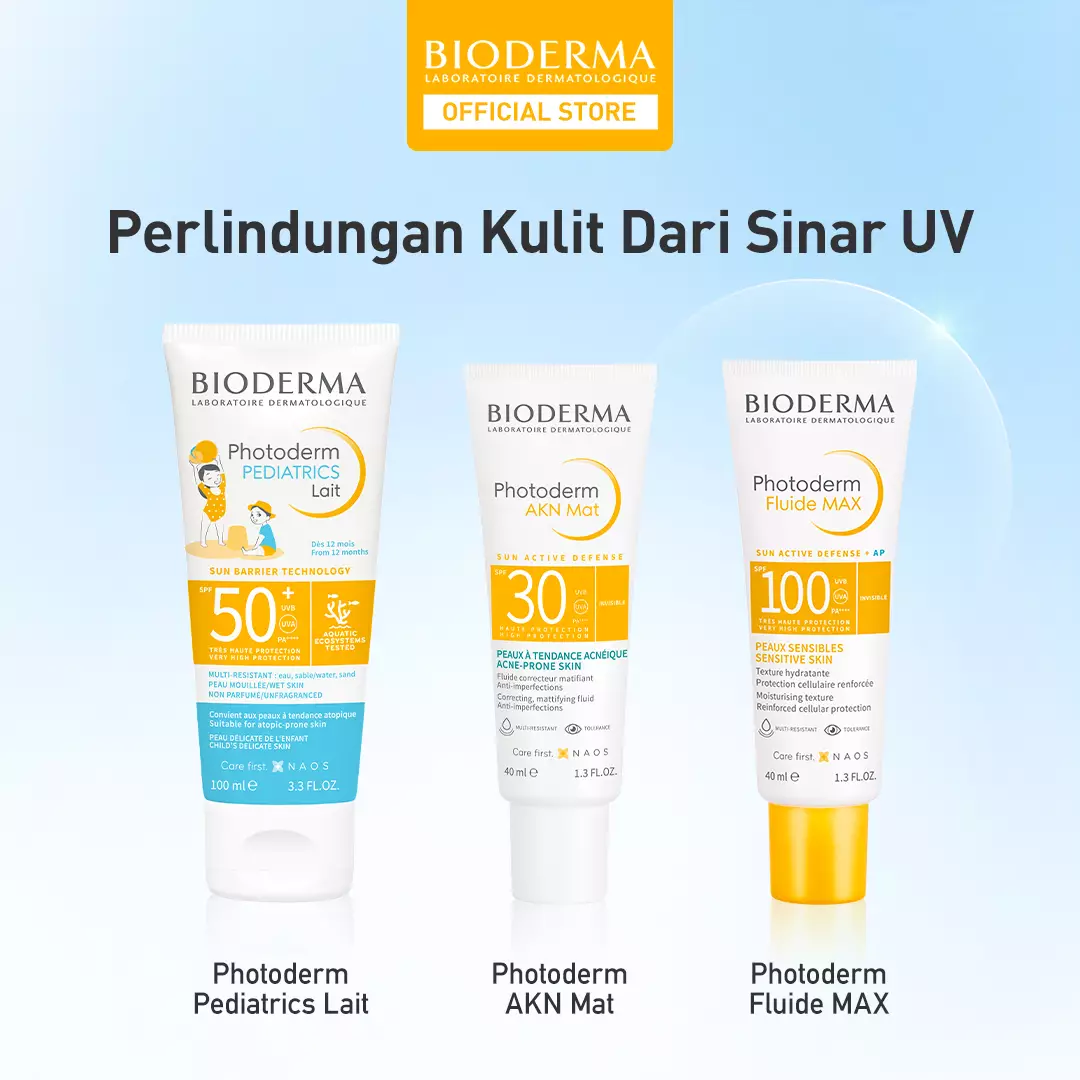 Bioderma Photoderm Pediatrics Lait SPF 50+ 100 ml - Sunscreen untuk Anak Anak