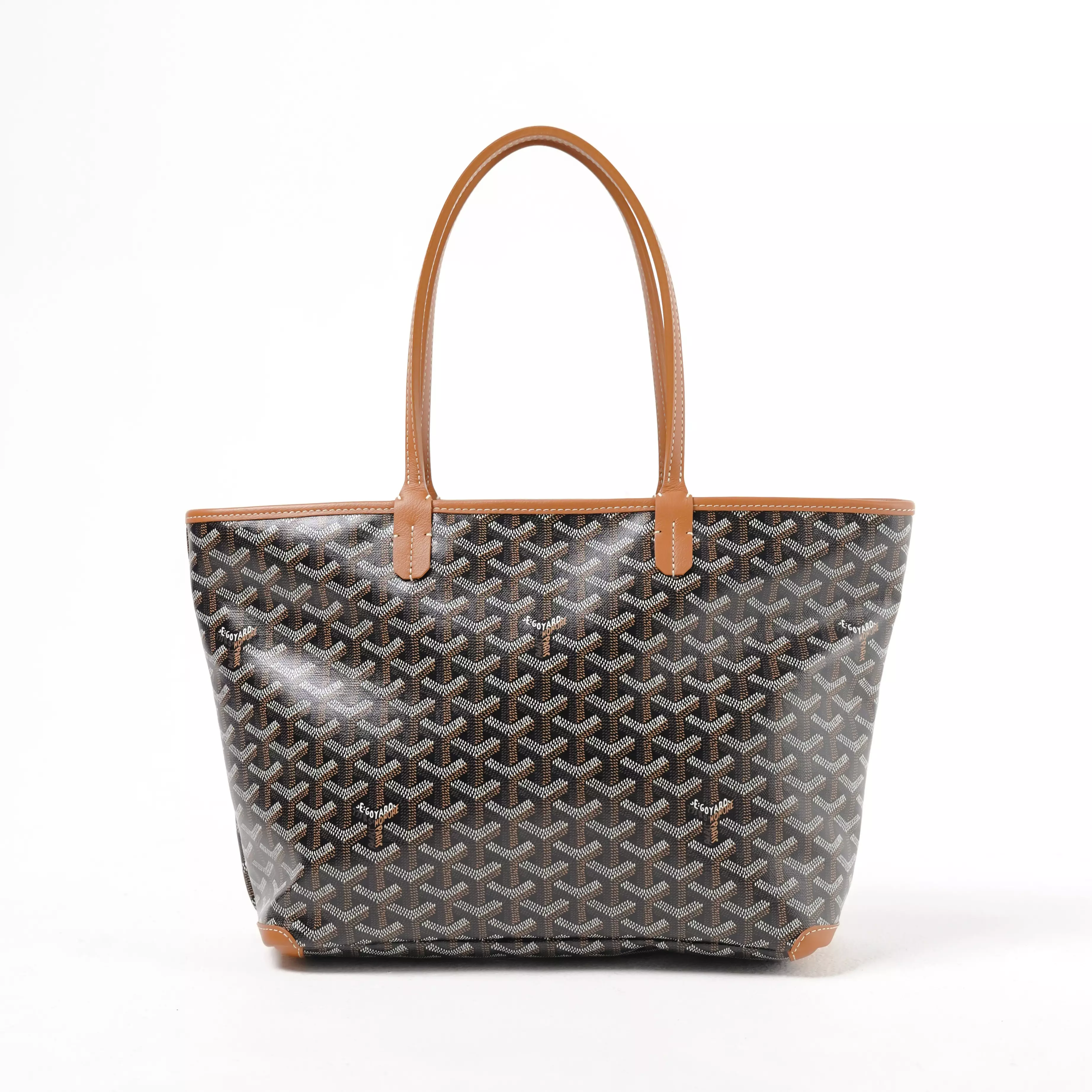 Tas GOYARD ARTOIS PM BLACK TAN ZIP TOTE BAG 100% ORIGINAL
