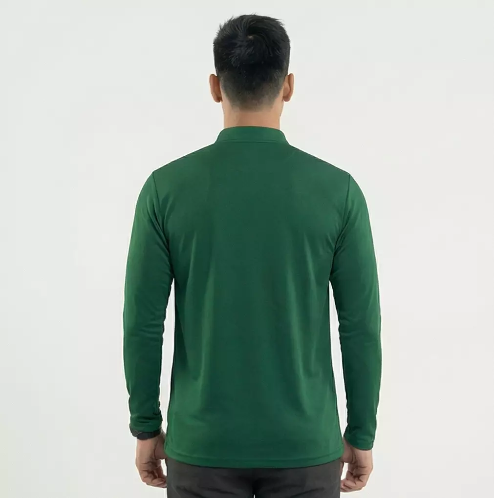 TDACTIVE Kaos Koko Pria Lengan Panjang hijau botol Drifit MSB46