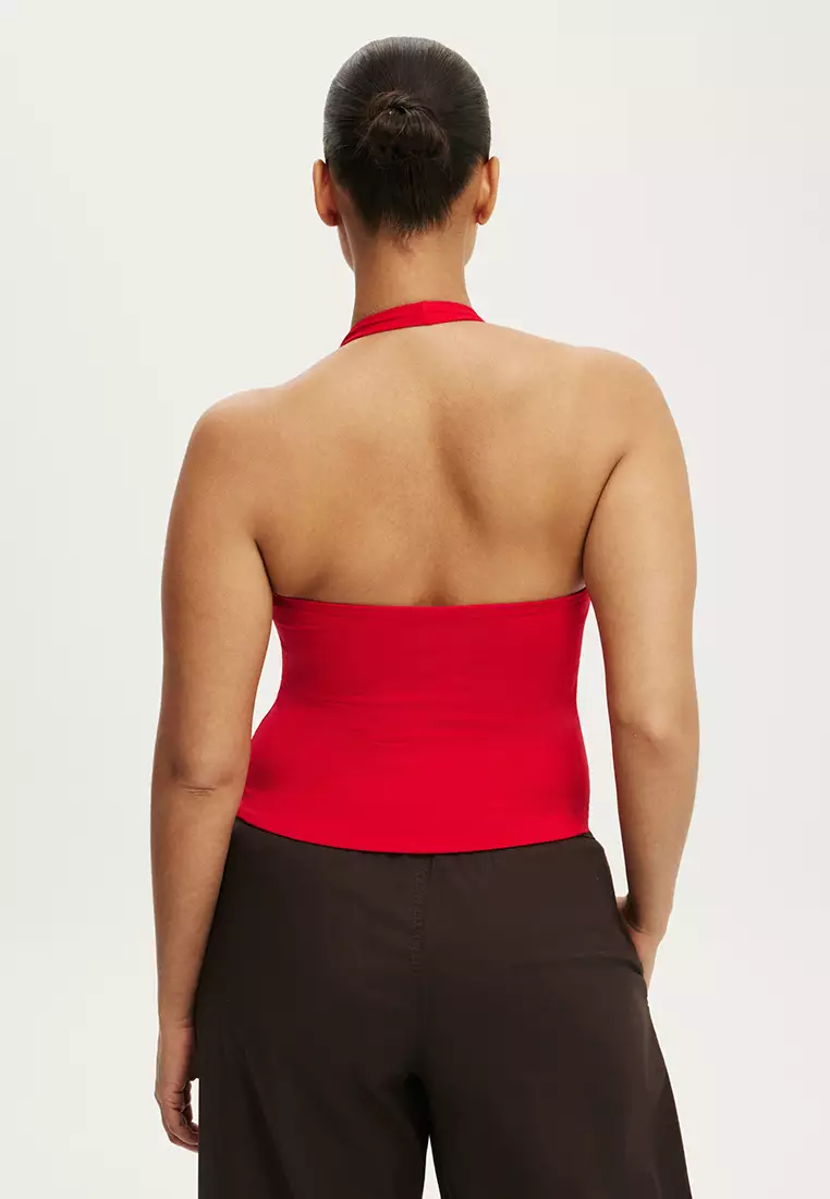 All Day V Neck Halter Top