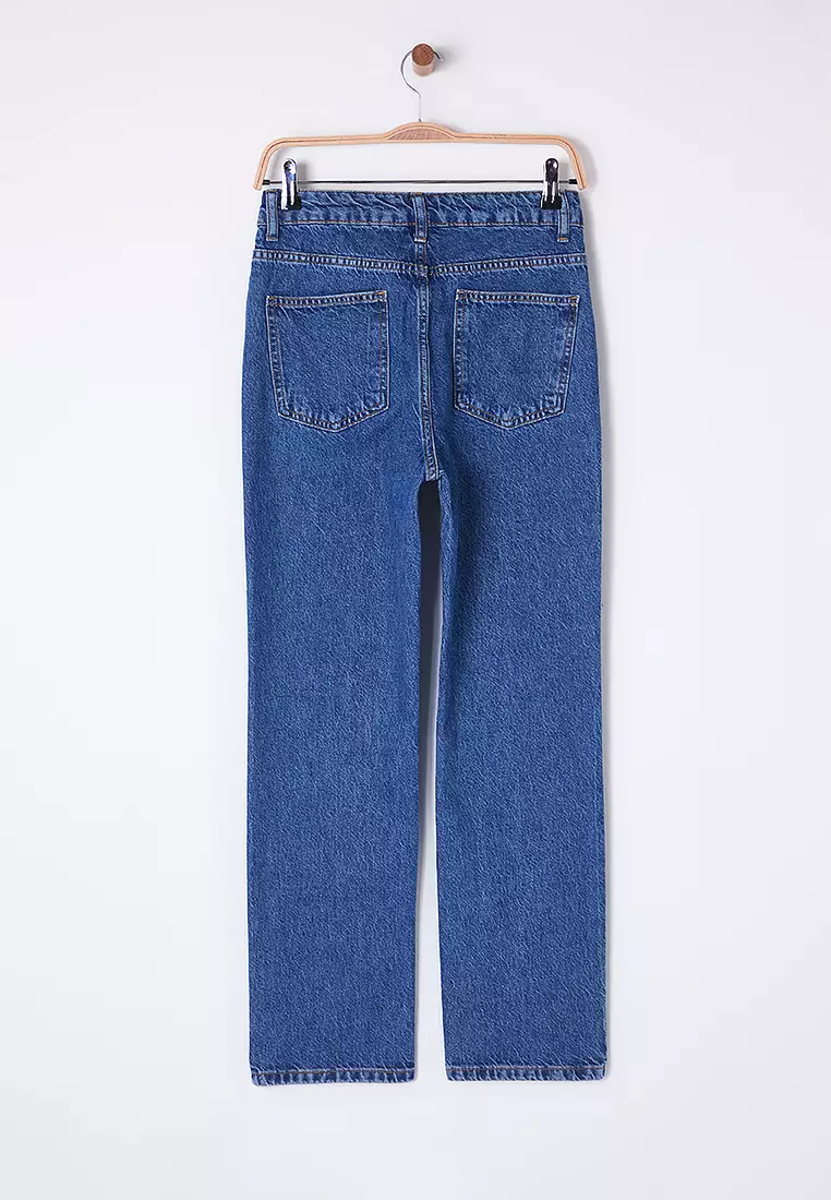 Normal Waist Straight Jeans