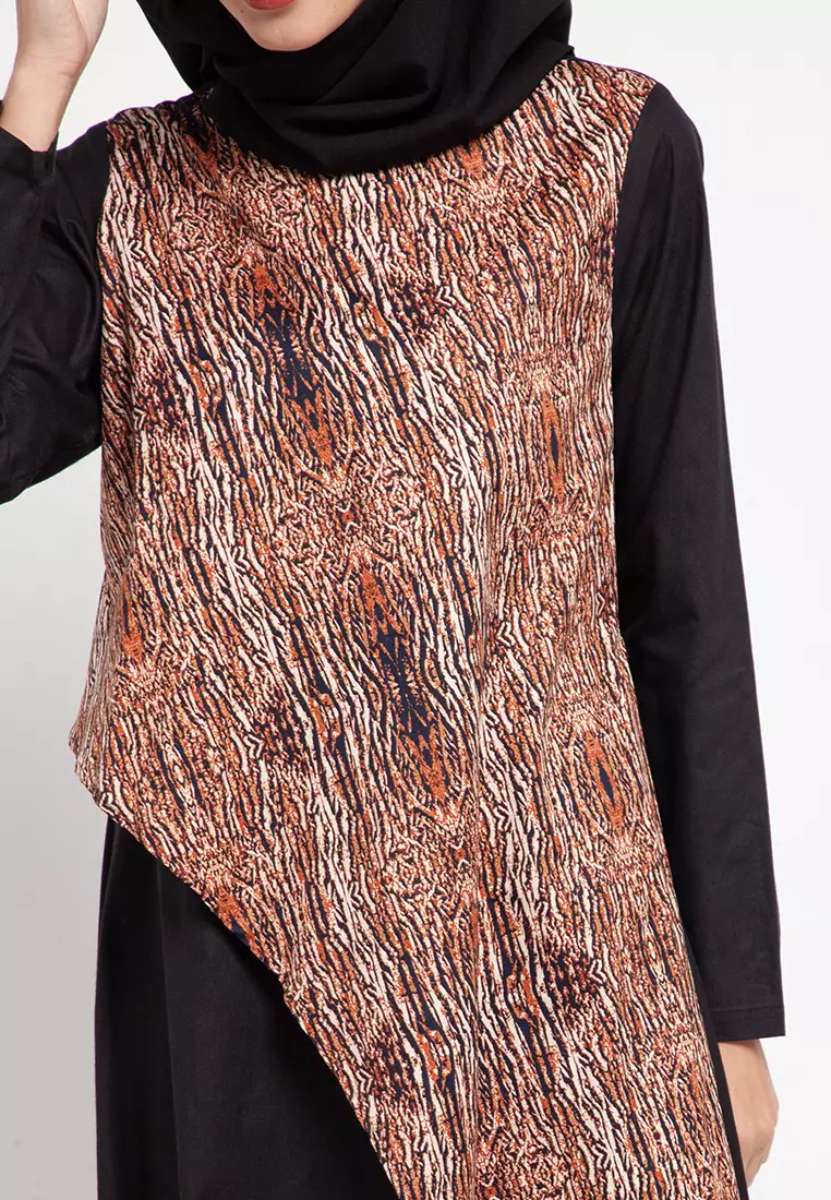 Kim Maxi Dress In Brown Print