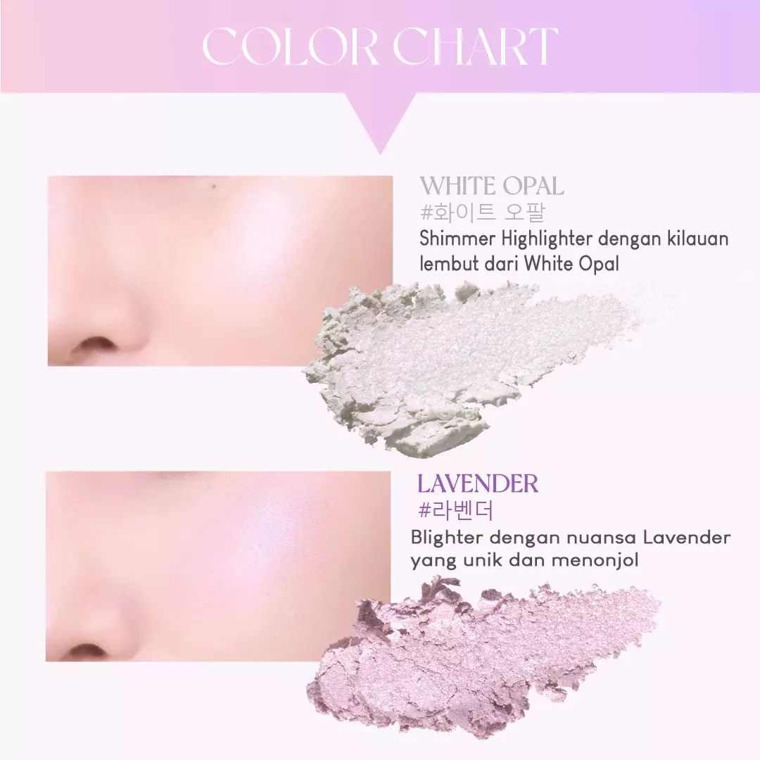 Holika Holika Shell Glow Highlighter (Like Shell Collection) | Two Tone Blush & Highlighter 01 Aurora Narce