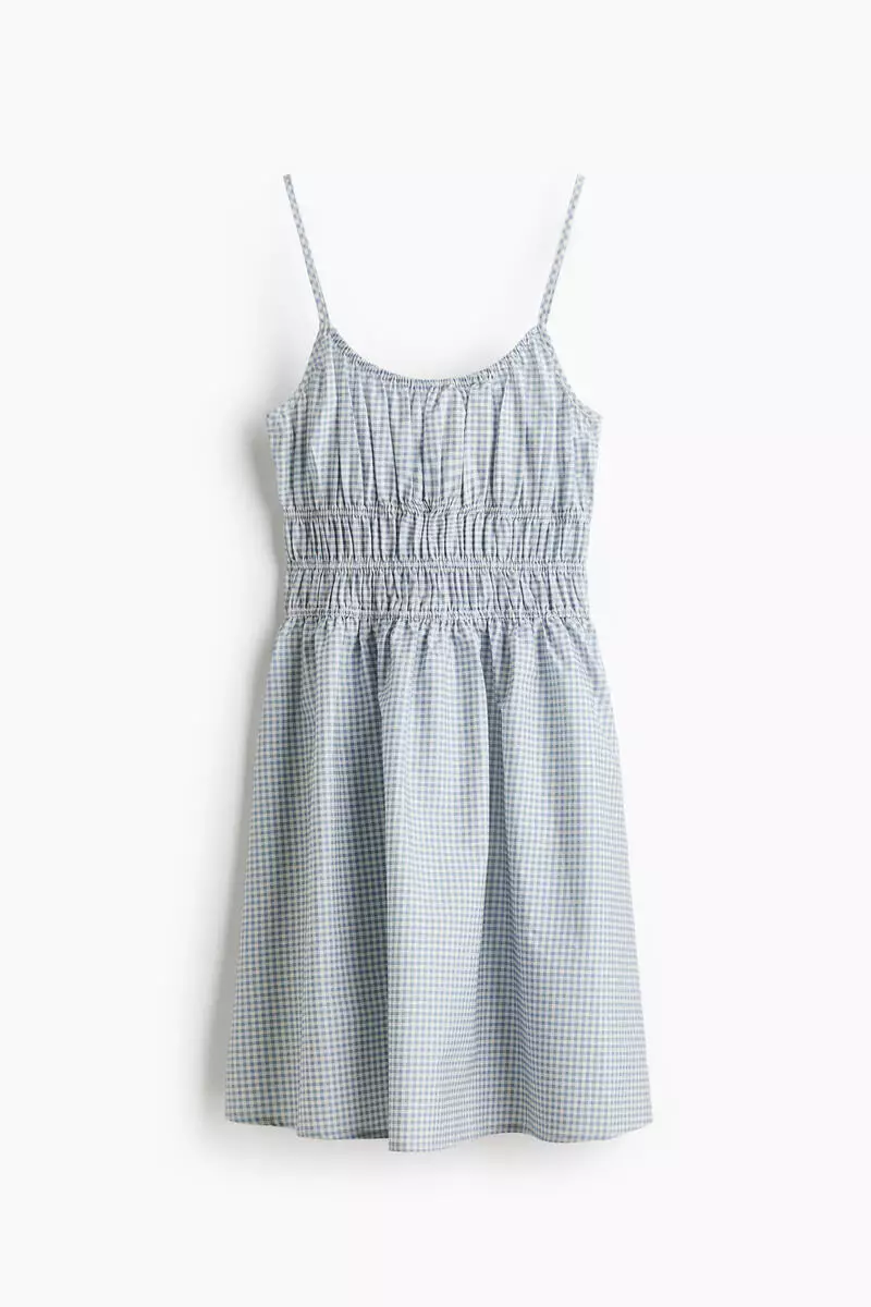 Tie-strap cotton dress