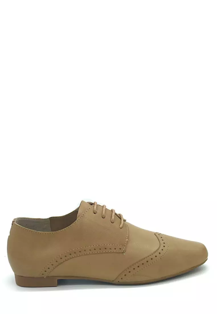 Genuine leather flats discount