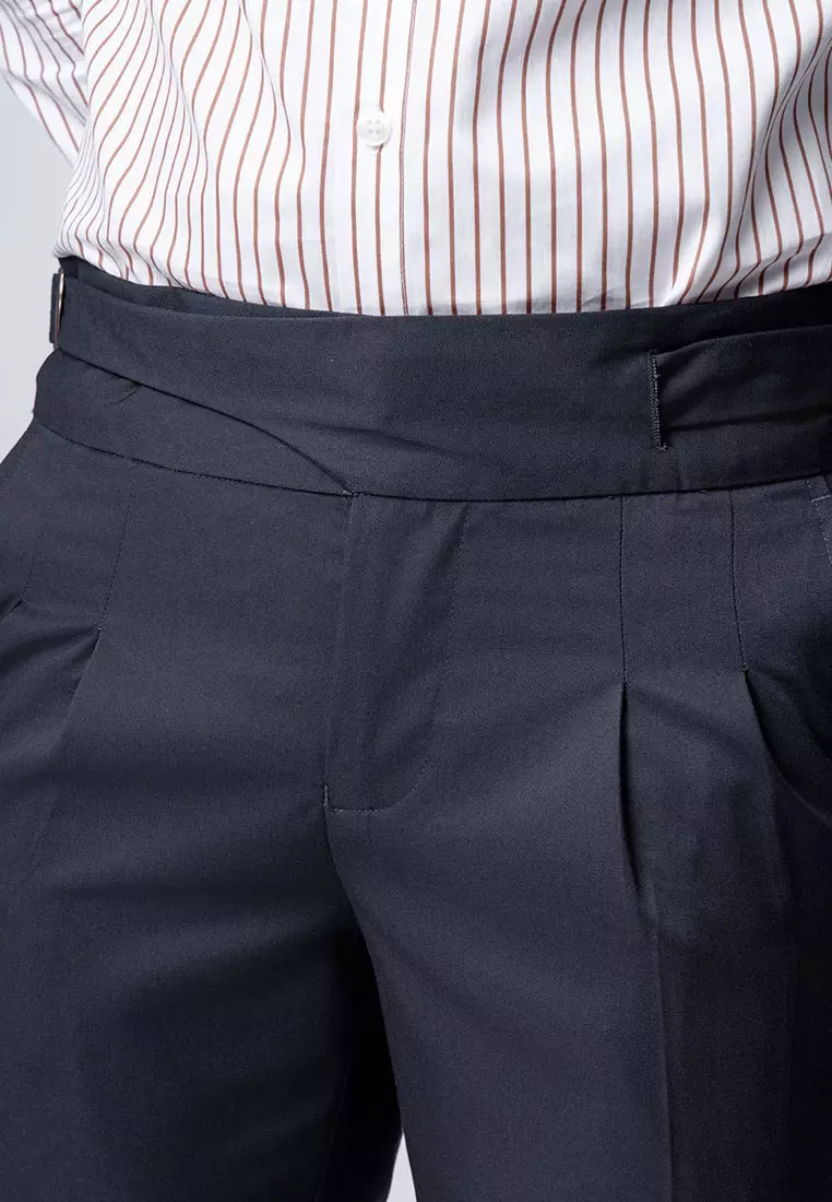 Gurkha Buckle Pants Dark Grey