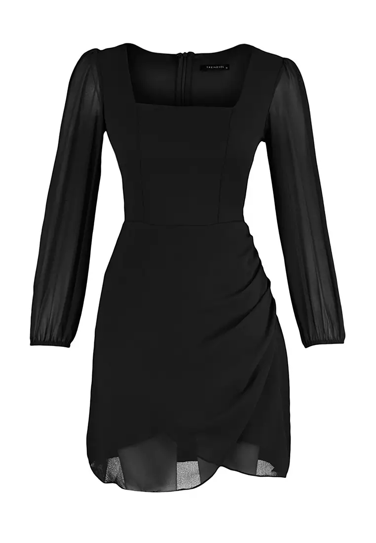 Buy Trendyol Black Dress 2024 Online ZALORA