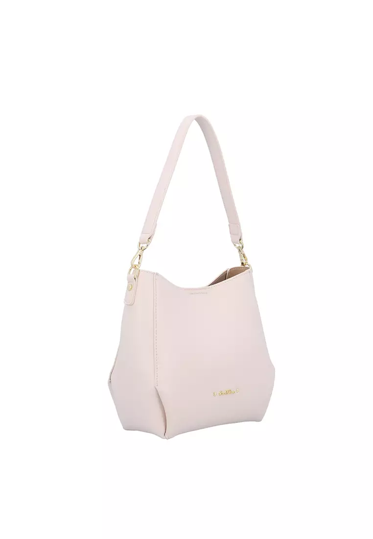 CR Elise 2-Way Shoulder Bag - Beige
