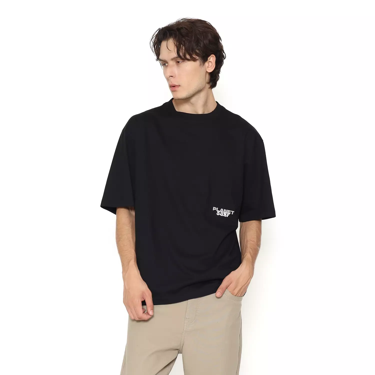 Planet Surf Clothing Kaos Lengan Pendek Pria Impulse Oversize Planet Surf
