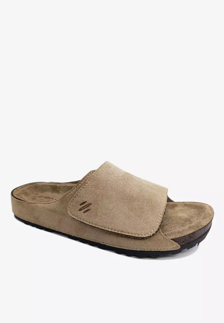 Dr. Cardin Men Cove Core Suede Comfort Sandals with Adjustable Strap D-SLB-8212