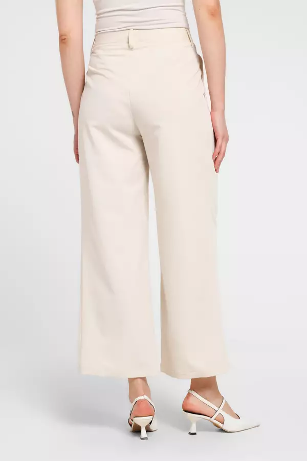 MINIMAL - Odelia - Celana Panjang Lurus - Off White Warna Offwhite