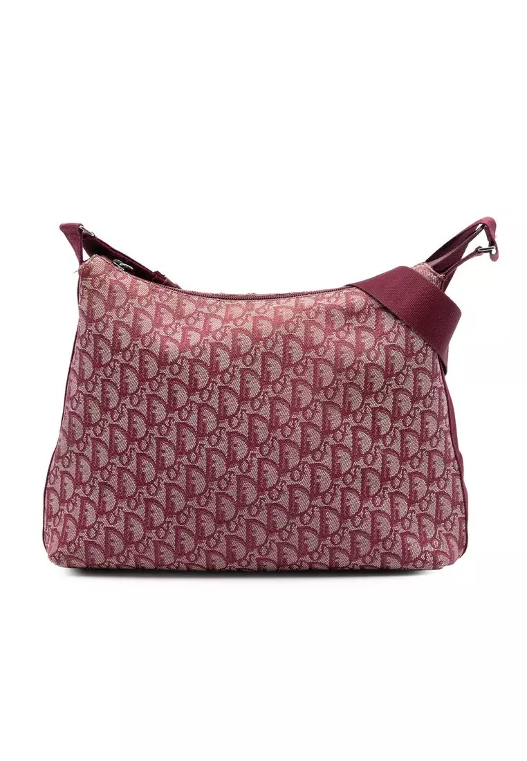 Pre-Loved Dior Diorissimo Trotter Canvas Crossbody