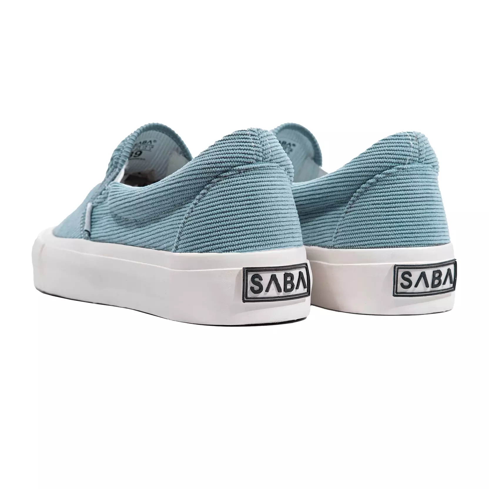 SABA Corduroy Slip On Blue White - Sepatu Sneakers Casual Pria Wanita CRD 51