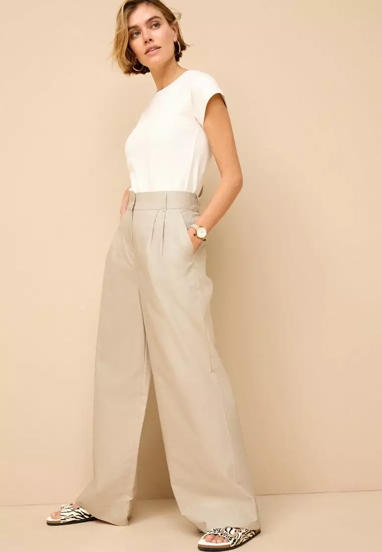 Next cotton trousers deals