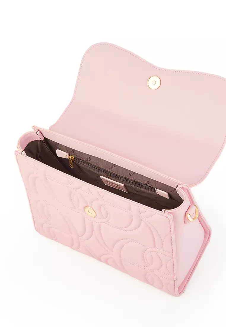 Bonia Brush Pink Naiara Satchel Bag