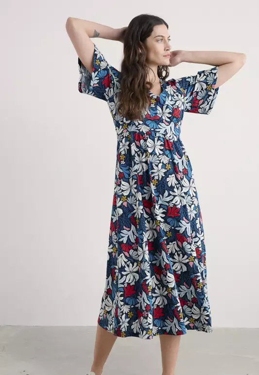Seasalt Cornwall Multi Chateaux Dress (Half Sleeve)