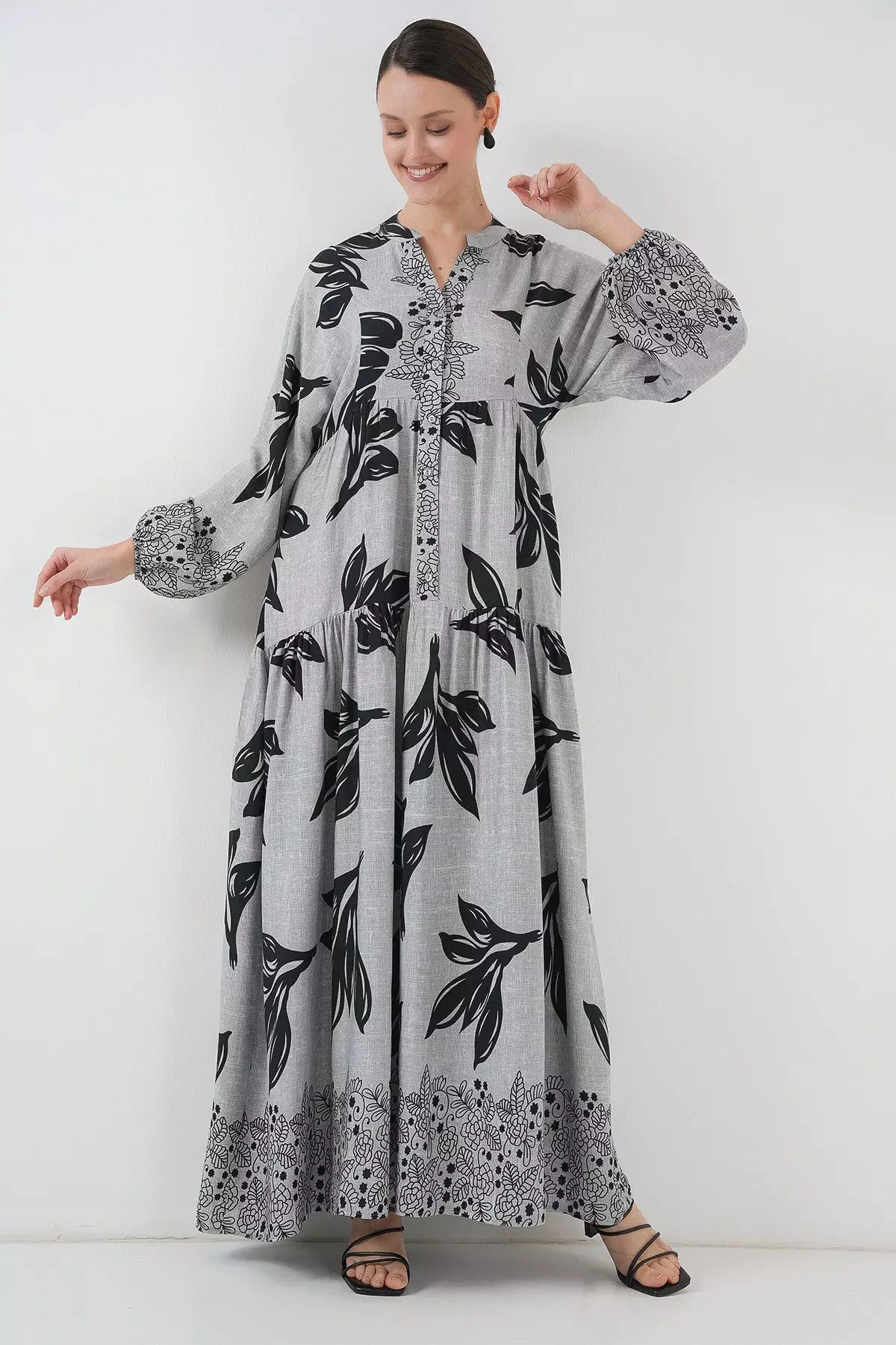 Patterned Maxi Dress