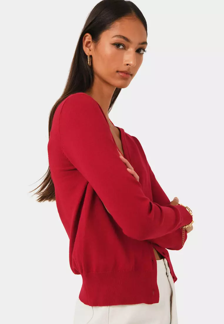 Nicolette V-Neck Knit Cardigan