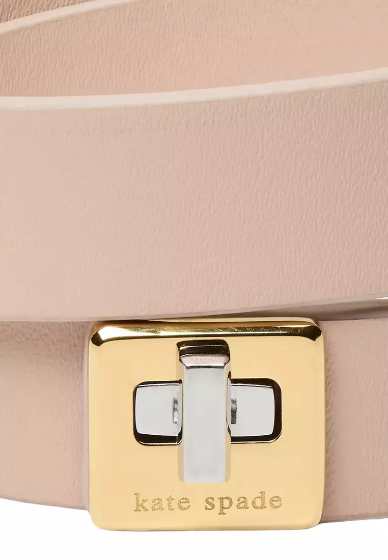 Phoebe Leather Double Wrap Bracelet - Tan KL499