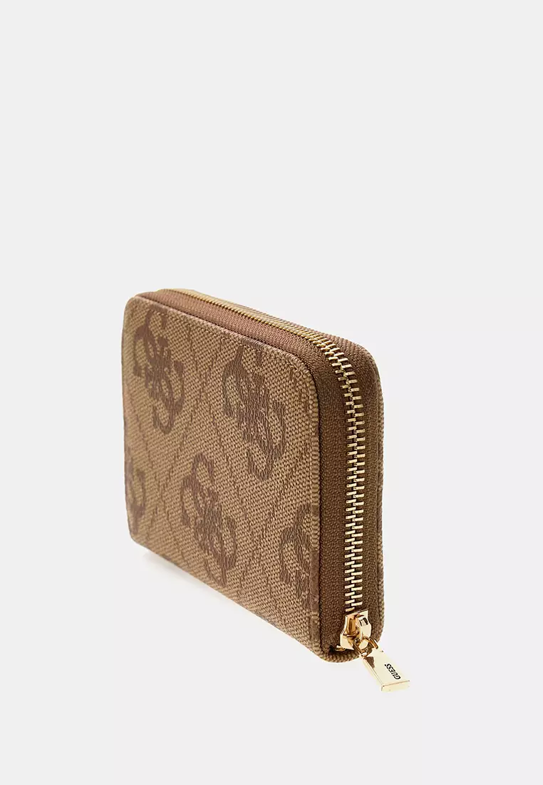Janie Logo Medium Zip Around Purse
