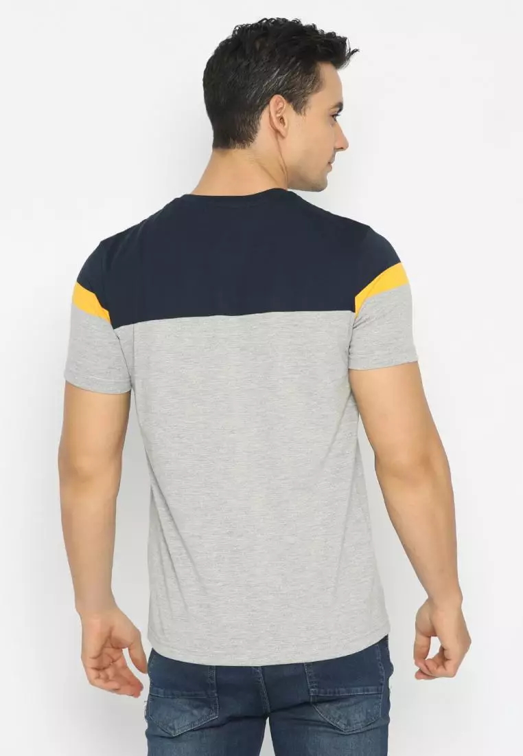 MATSUDA T Shirt Pria Kaos Stripe Hakodate