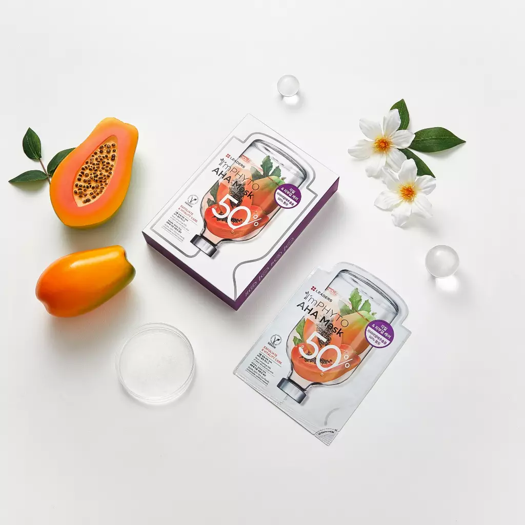 Leaders Imphyto AHA Sheet Mask 23 ml - Masker Wajah