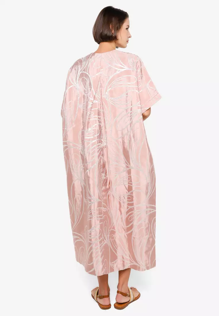 H&m silk blend kaftan hotsell