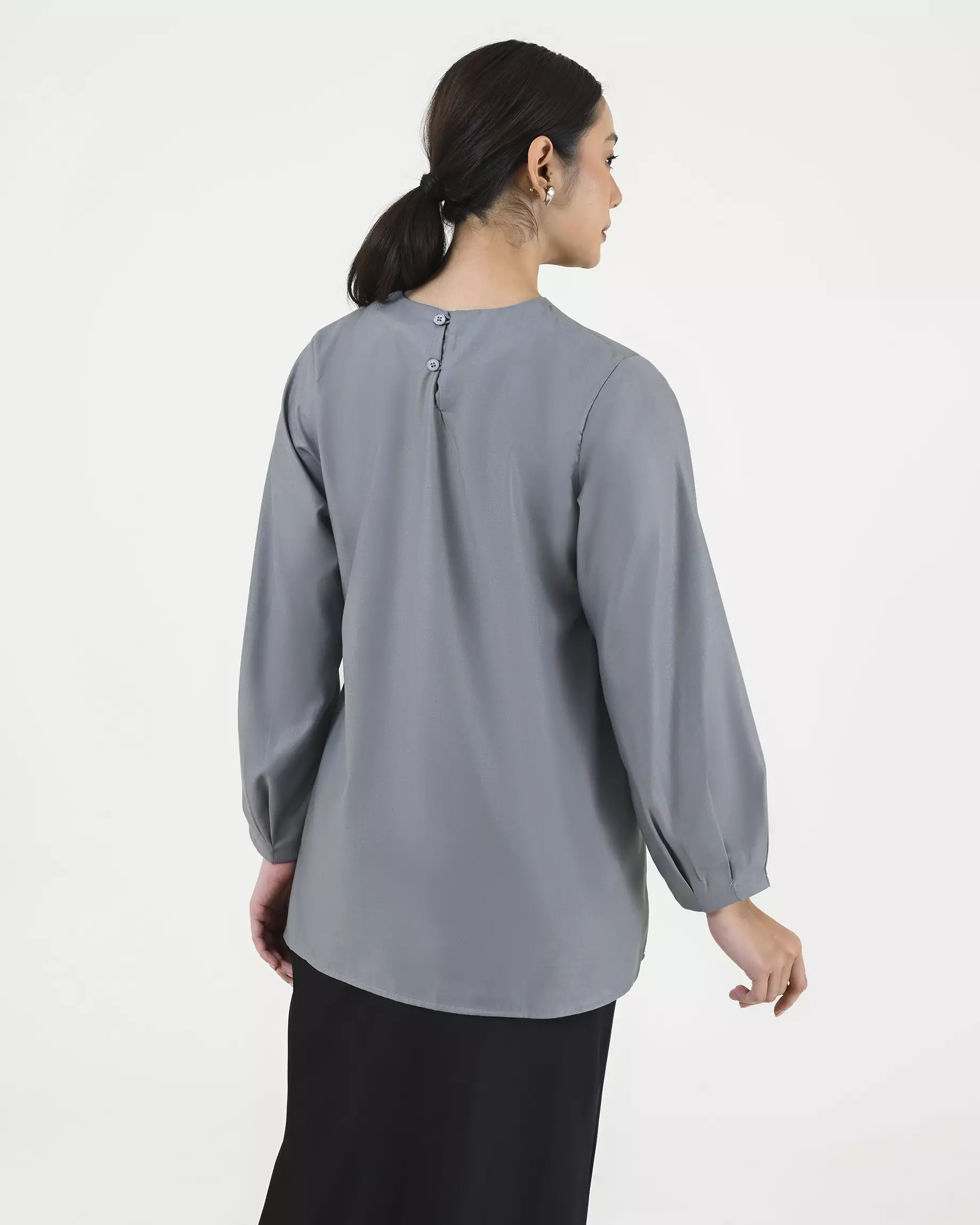 Geulis.id RUKA BLOUSE - Grey