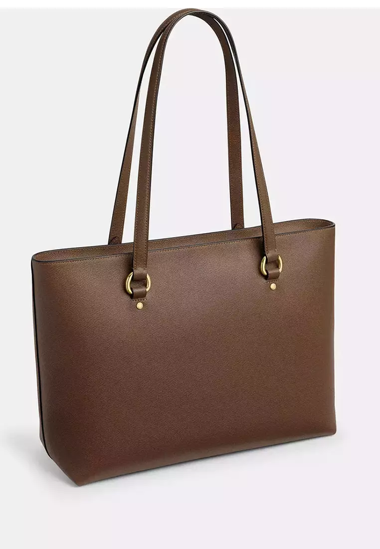 バッグ Vintage Coach Leather Tote Bag Brown Coach Vintage Leather Tote Bag | Brown | FARFETCH ID
