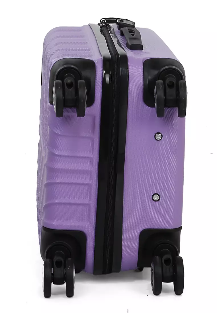 Carlton Tas Koper Hardcase Unisex Size 20Inch Suitcase Combination Lock Large Compartment Material ABS+PVC Coated ORIGINAL - Purple