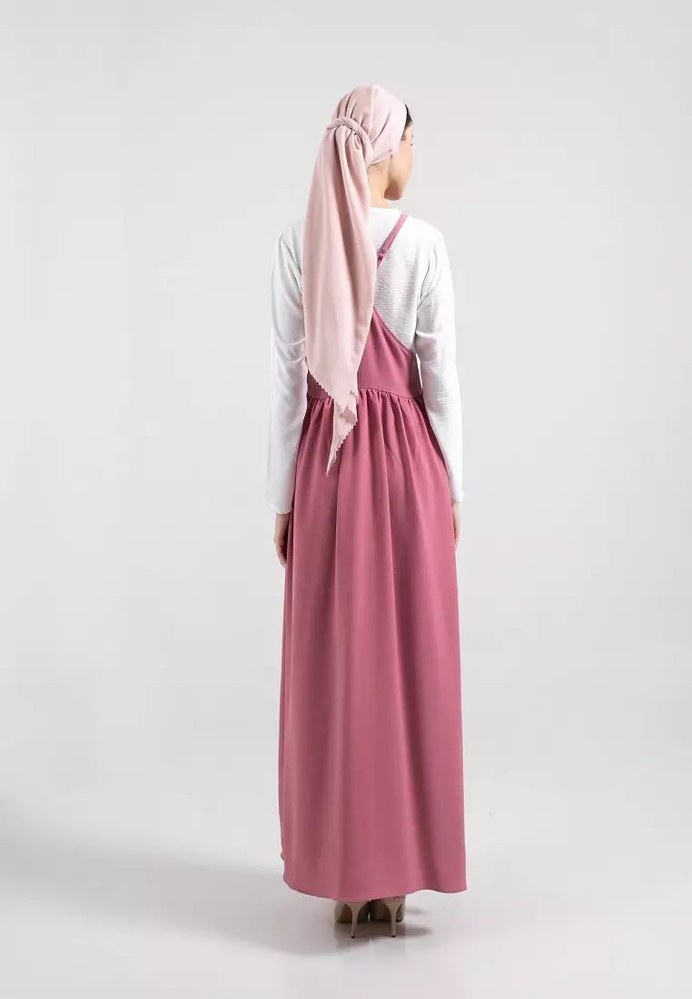 Talia Overall Dress Pink