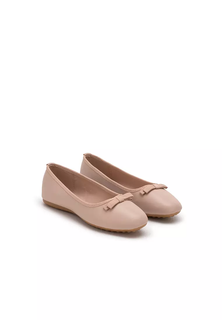 BOW FLAT PUMP 蝴蝶结方頭芭蕾舞平底鞋