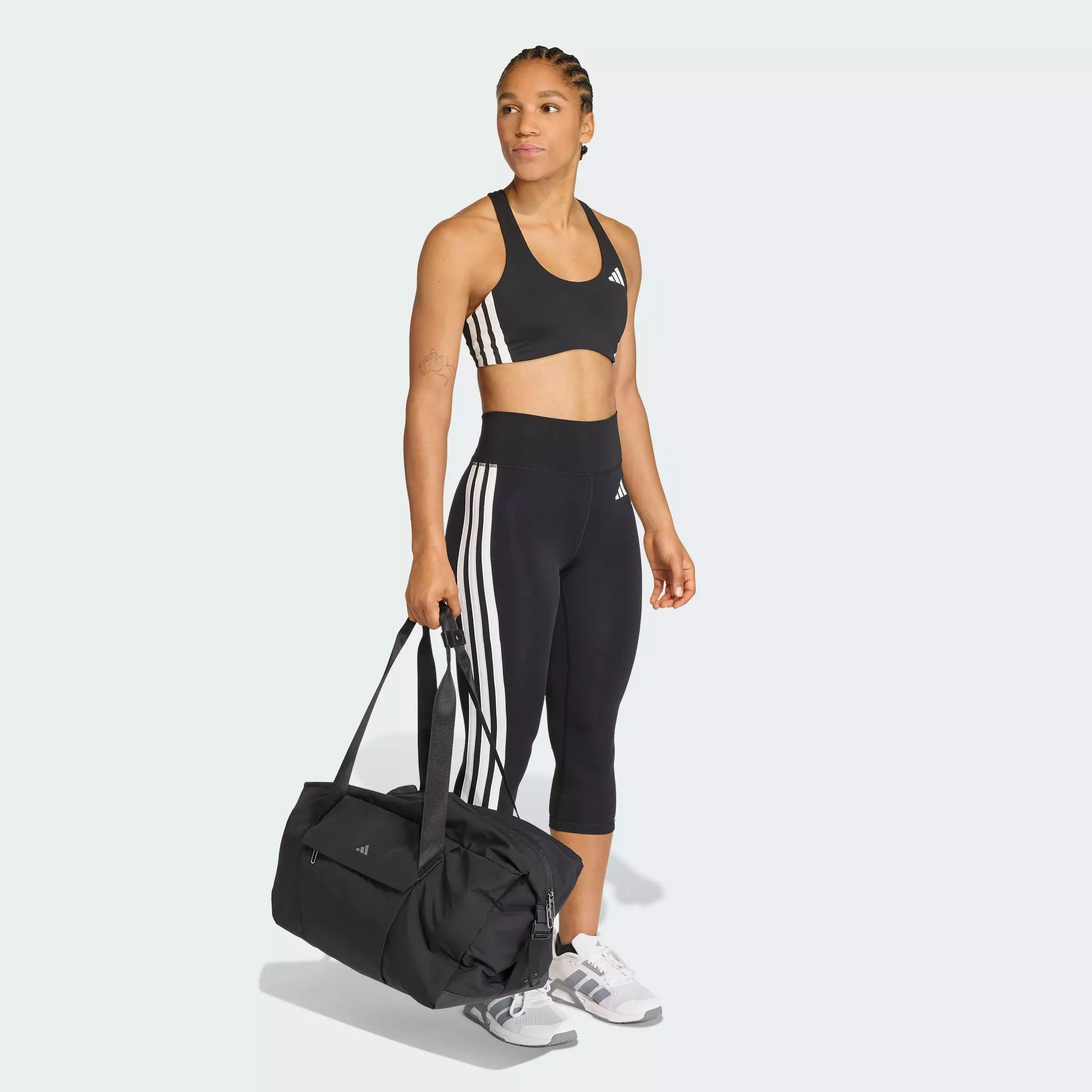 Optime Essentials Workout 3-Stripes 3/4 Leggings