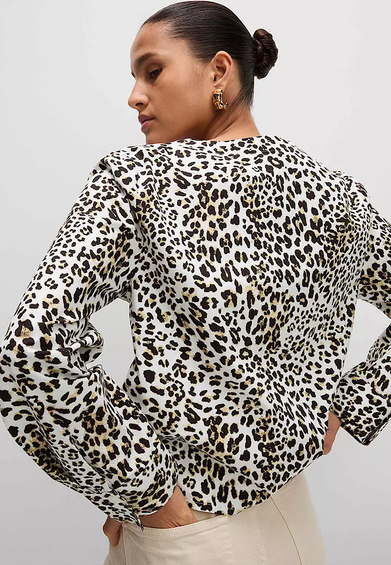 Pure Cotton Printed Tie Front Top