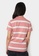 Penshoppe pink Basic Relaxed Fit Stripes T-Shirt 52BDFAA2E1C353GS_2