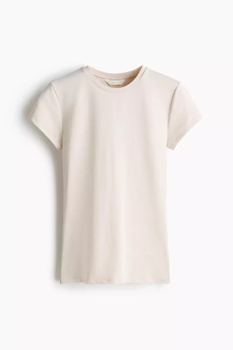 Fitted microfibre T-shirt
